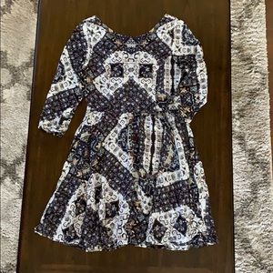 Lush Lace-Up Back Skater Dress ASO Lydia Martin